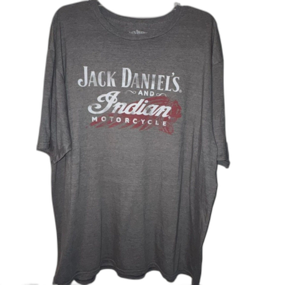 Jack Daniel's Indian Motorcycle Charcoal T-Shirt XXL